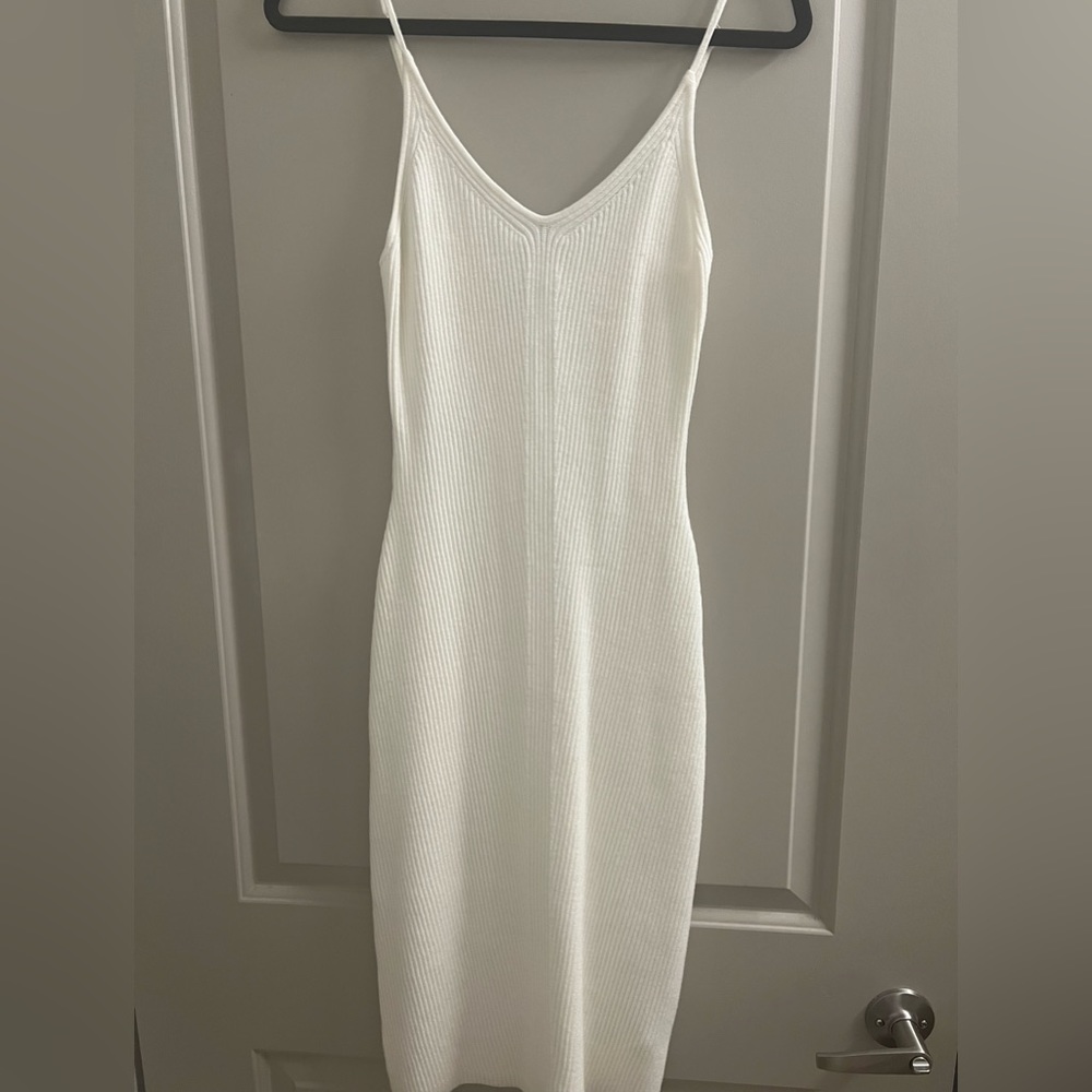 Abercrombie & Fitch white bodycon dress